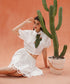 Cactus Cutwork Puff Sleeve Blouse